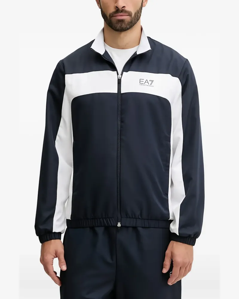 EA7 striped track jacket - Blau Blau