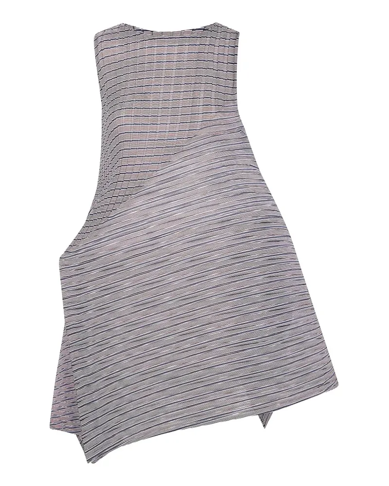 Issey Miyake Gestreiftes Kleid - Nude Nude