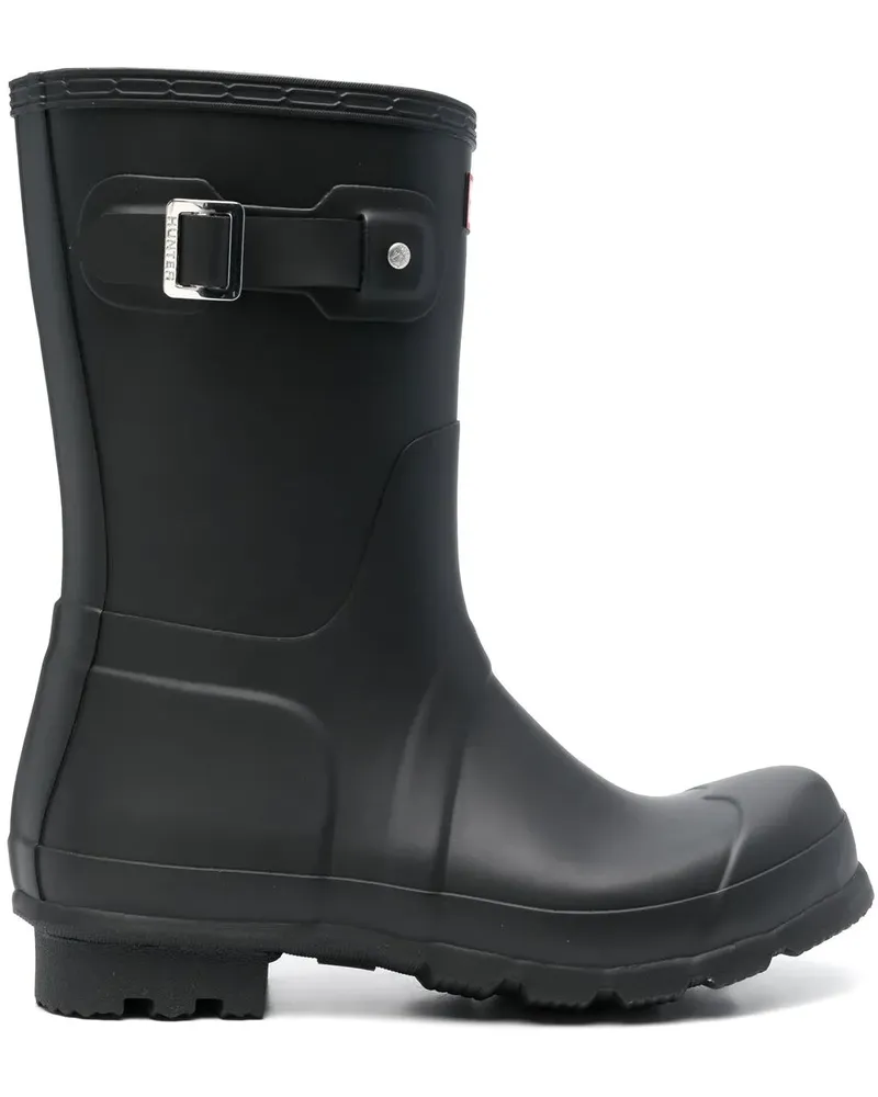 Hunter Regenstiefel mit Logo-Detail - Schwarz Schwarz