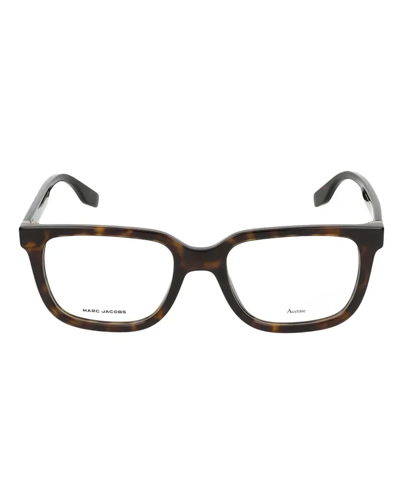 Marc Jacobs tortoiseshell-effect square-frame glasses - Braun Braun