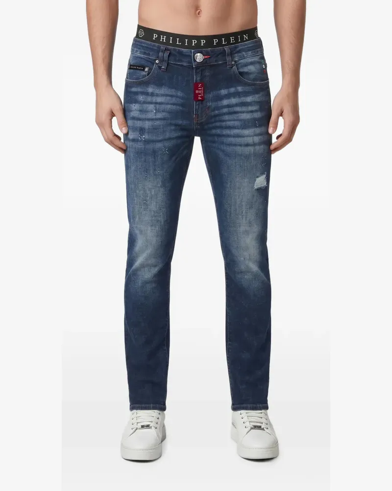 Philipp Plein straight Supreme fit jeans basic - Blau Blau