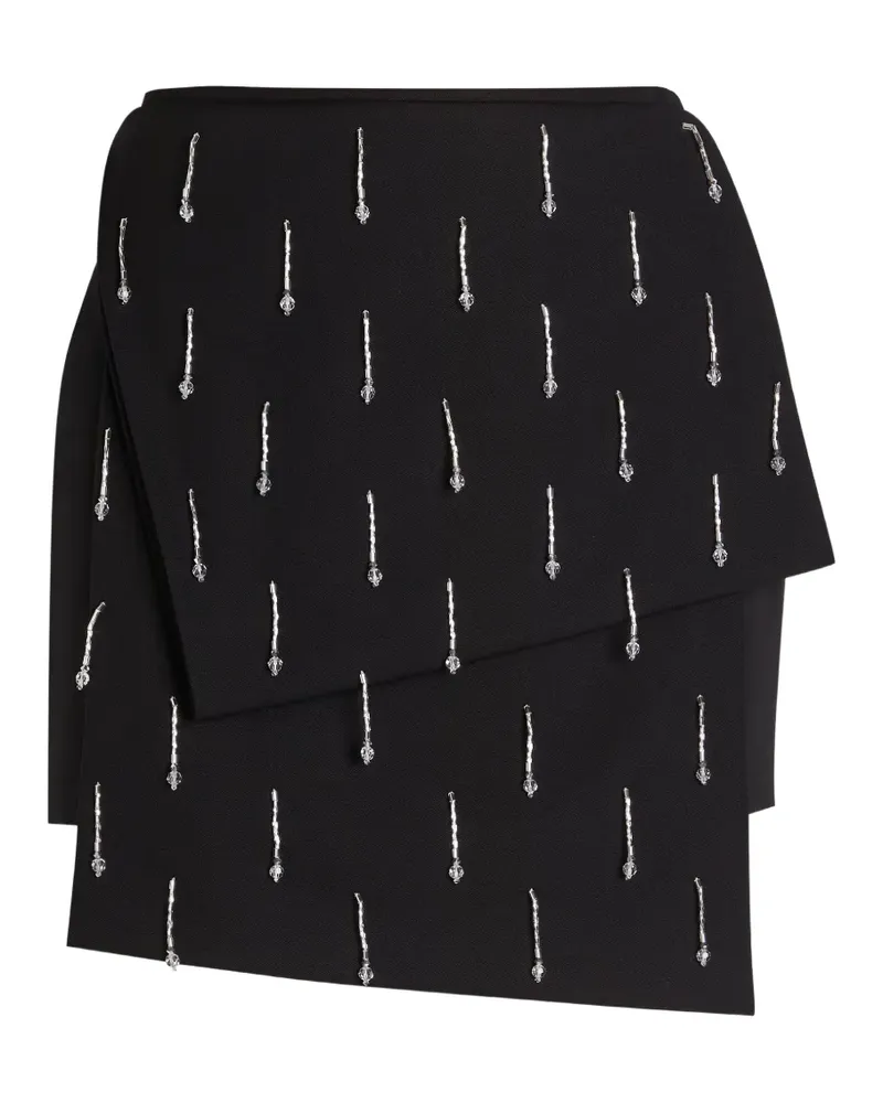 ARMARIUM Mina crystal-embellished mini skirt - Schwarz Schwarz