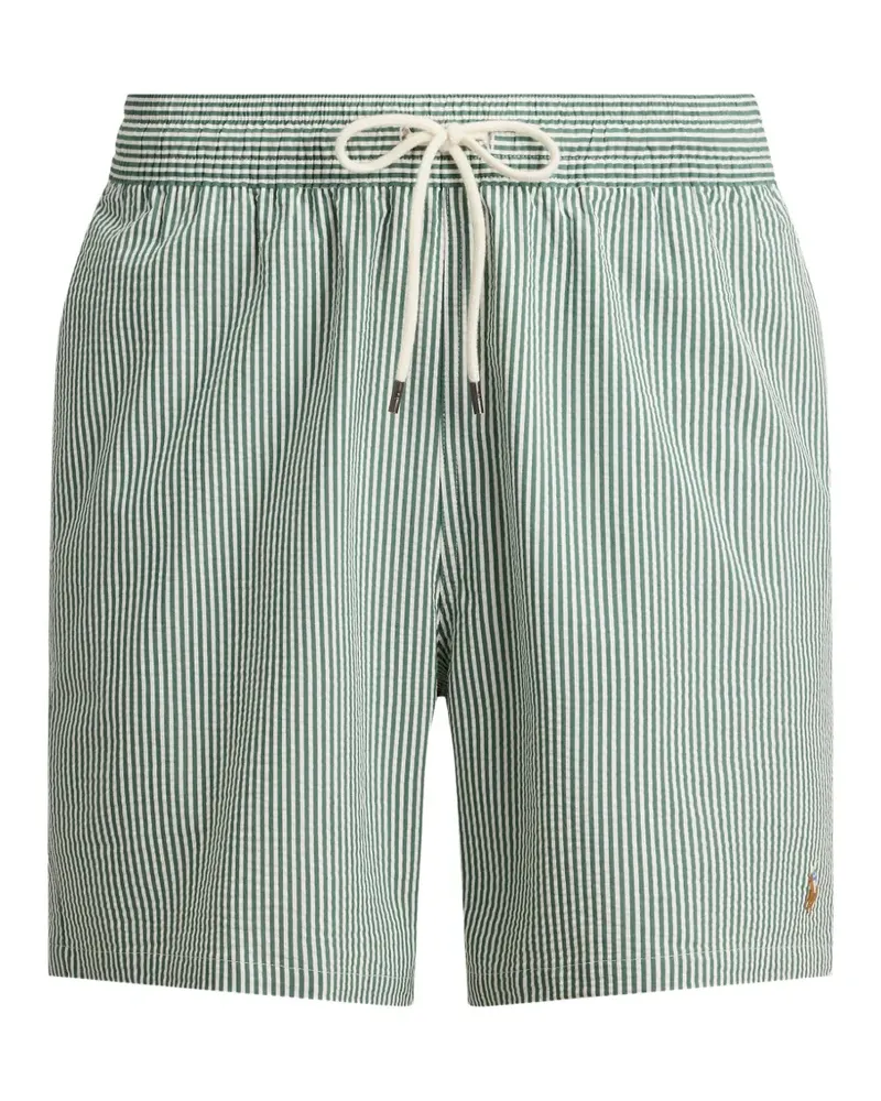 Ralph Lauren striped seersucker swim trunks - Grün Grün