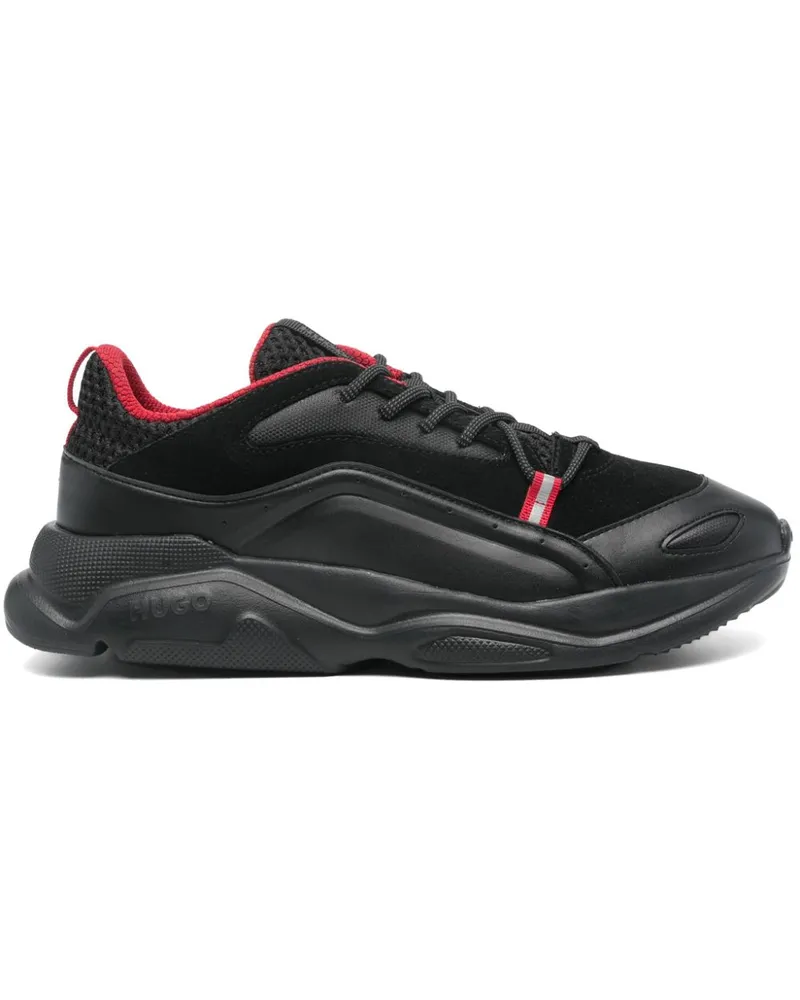 HUGO BOSS Leon Runn "Black Red" - Schwarz Schwarz