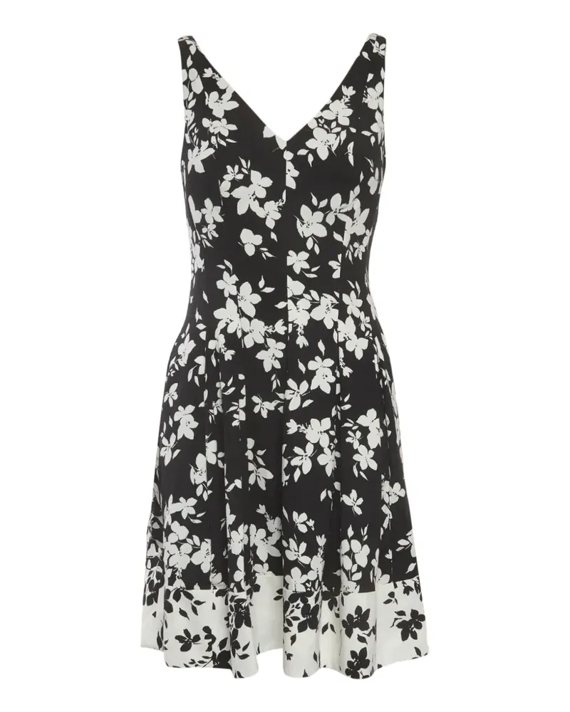 Ralph Lauren floral-print sleeveless mini dress - Schwarz Schwarz
