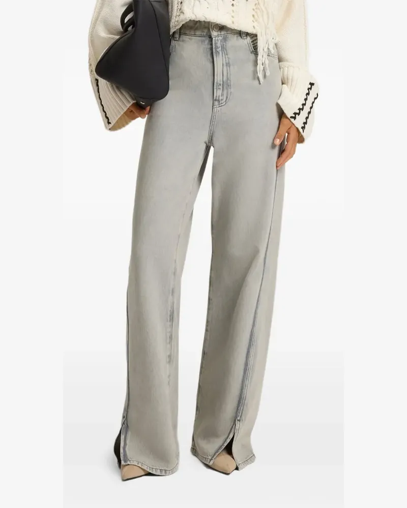 HUGO BOSS Five-Pocket-Jeans - Grau Grau