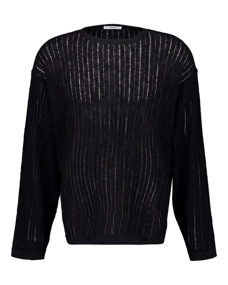 COMMAS Pullover in Pointelle-Strick - Schwarz Schwarz