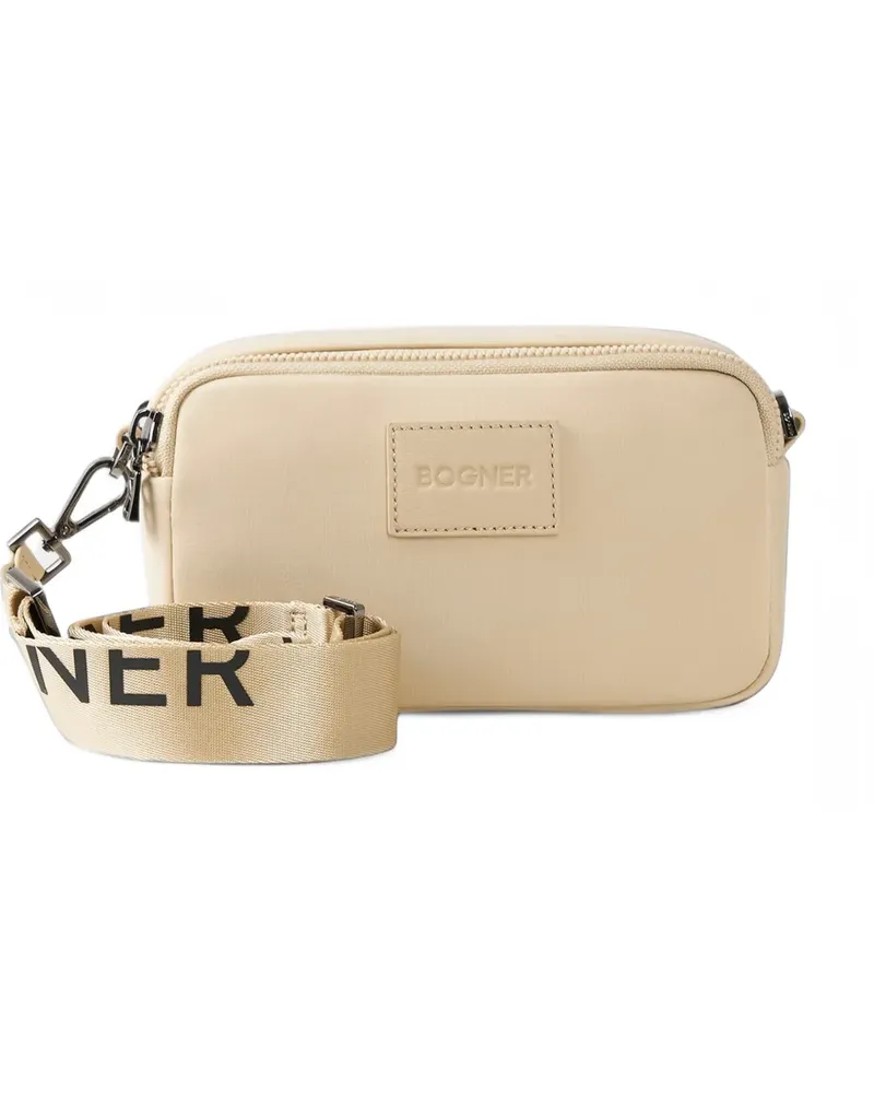 Bogner Alvier Avy Schultertasche mit Logo-Patch - Nude Nude