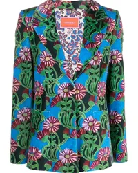 La DoubleJ Blazer mit Blumen-Print Grün