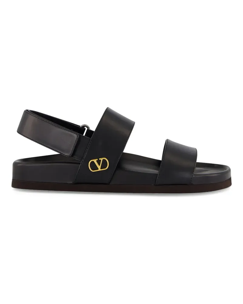 Valentino Garavani VLogo Signature leather sandals - Schwarz Schwarz