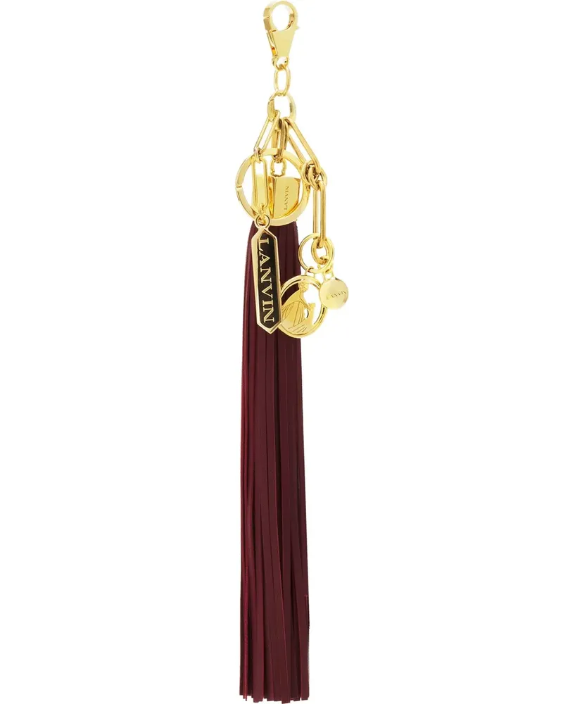 Lanvin Taschenanhänger mit Quaste - Rot Rot
