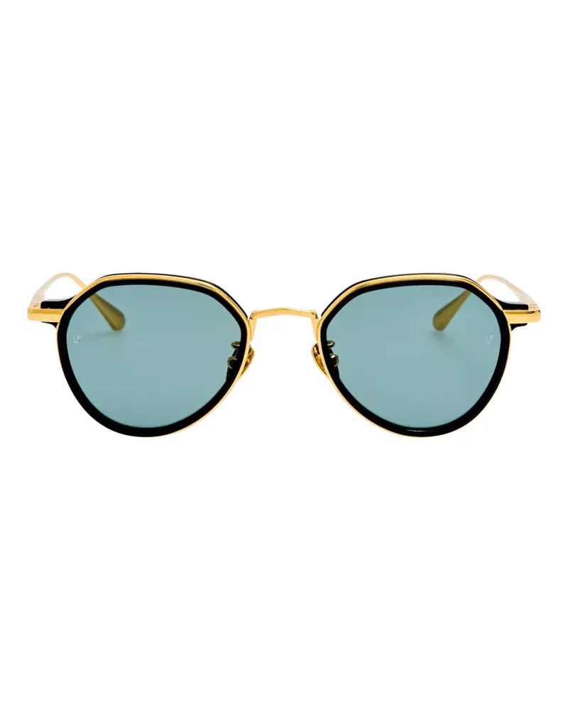 Linda Farrow Dellal geometric-frame sunglasses - Schwarz Schwarz