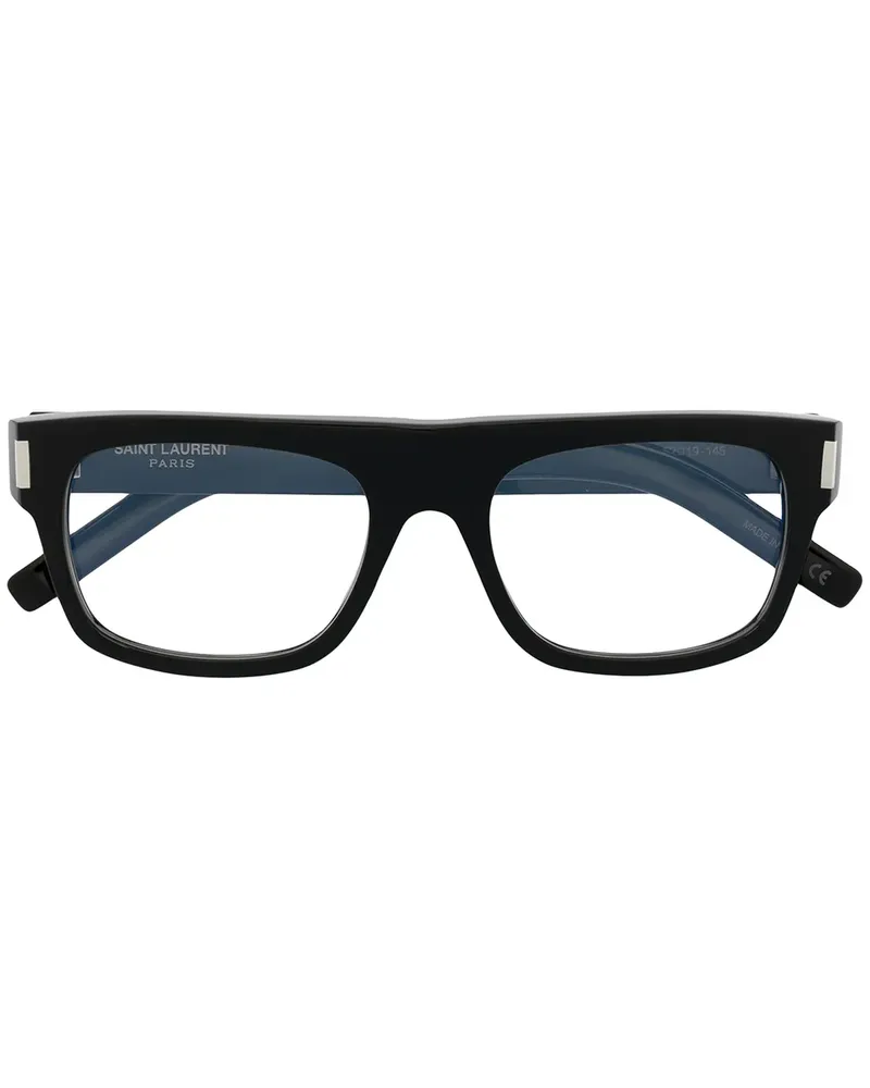 Saint Laurent Brille mit eckigem Gestell - Schwarz Schwarz