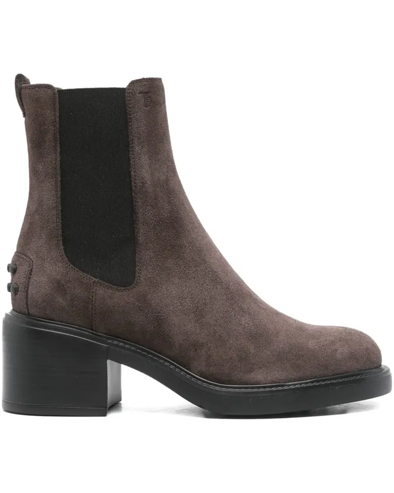 TOD'S Stiefel mit Blockabsatz 60mm - Braun Braun