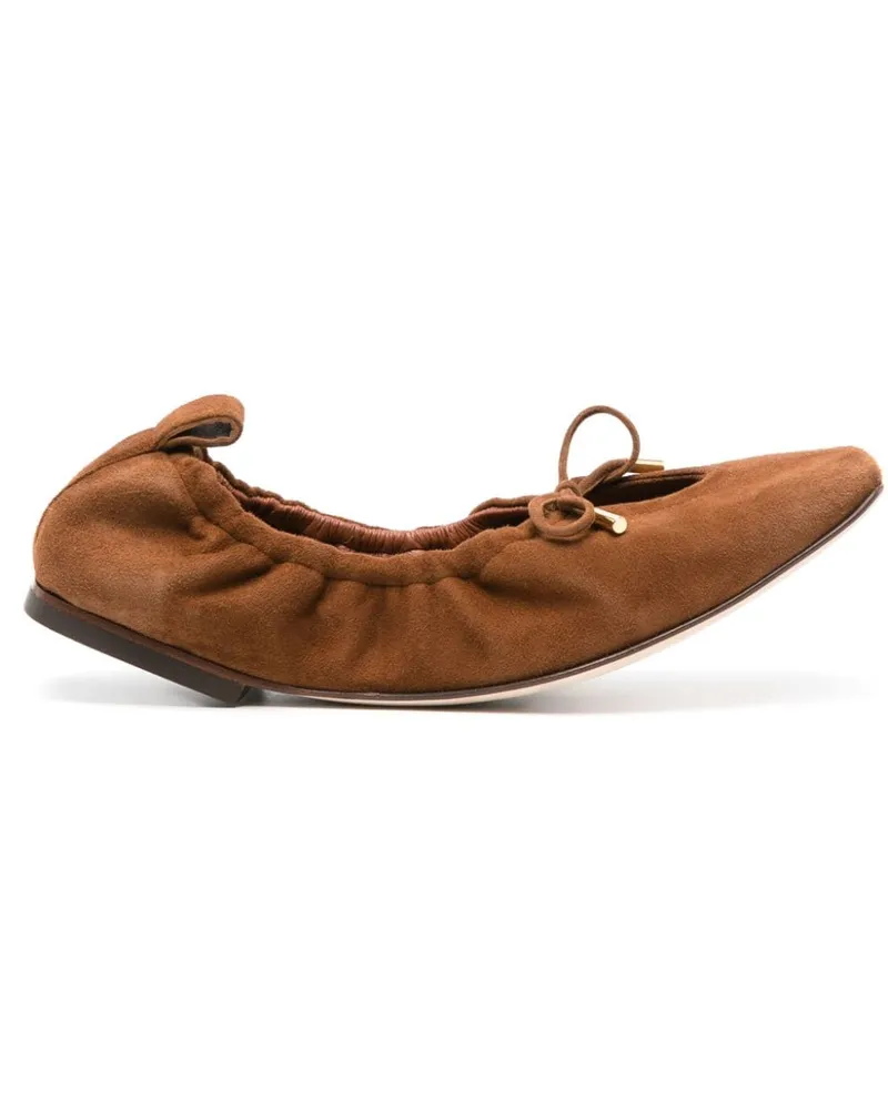 Scarosso Margot Ballerinas aus Wildleder - Braun Braun