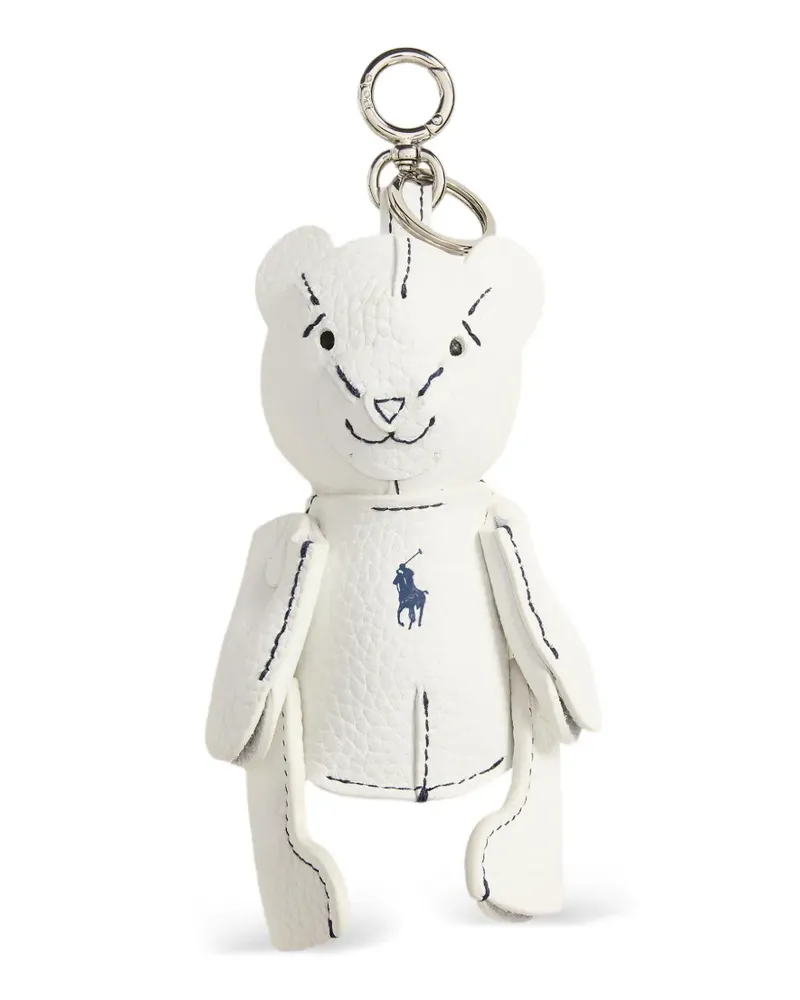 Ralph Lauren Taschenanhänger mit Polo Bear - Weiß Weiß