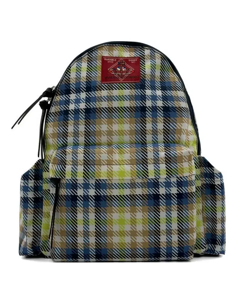 Vivienne Westwood tartan backpack - Blau Blau