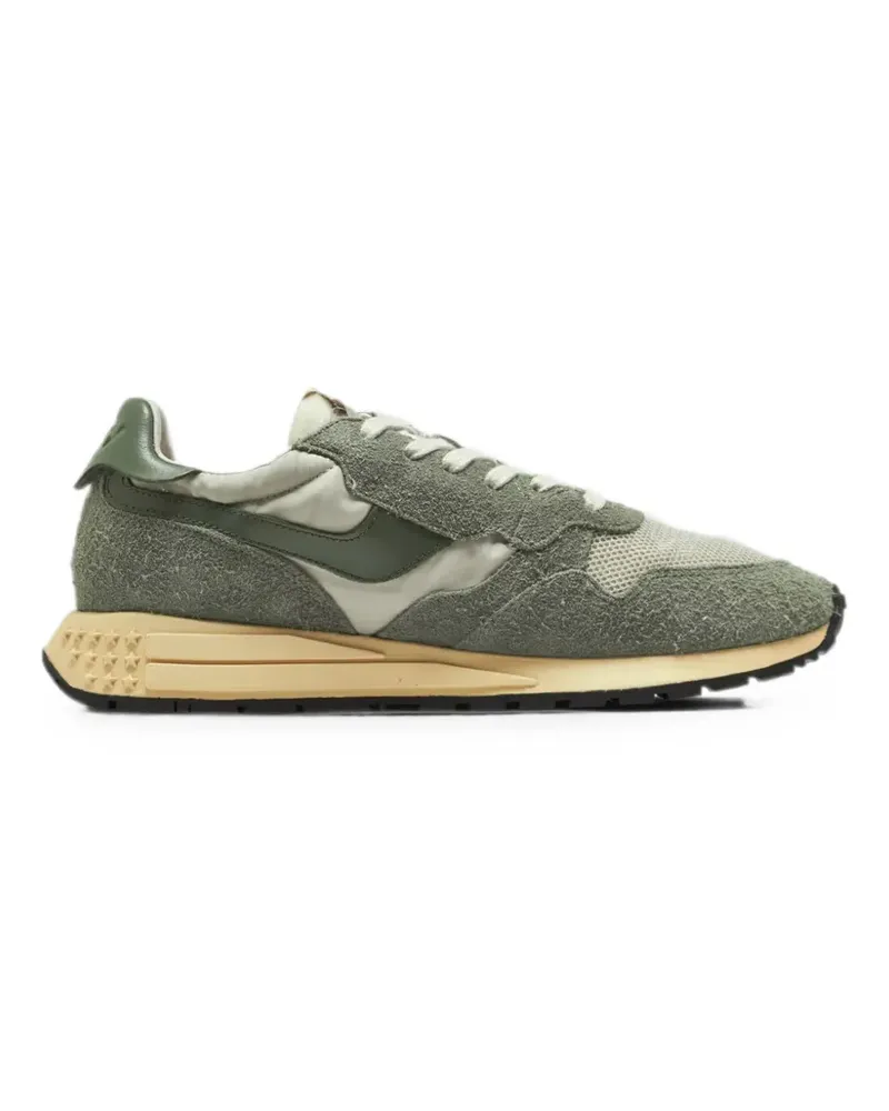 AUTRY suede-panelled mesh sneakers - Grün Grün
