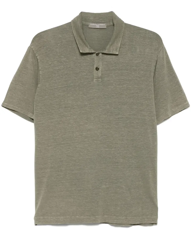 Daniele Fiesoli Strukturiertes Poloshirt - Grün Grün