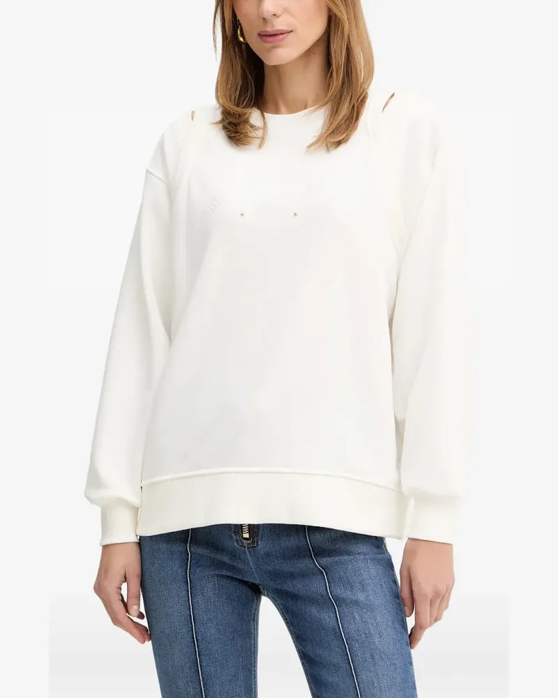 Elisabetta Franchi cut-out sweatshirt - Nude Nude