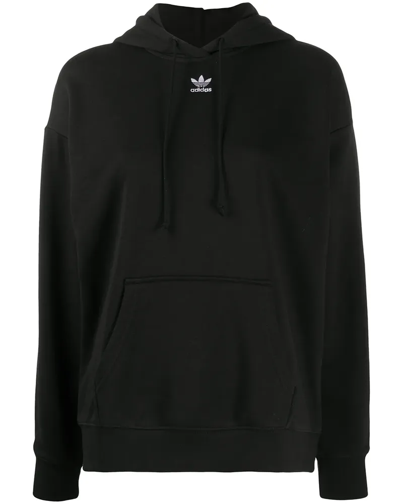 adidas Kapuzenpullover mit Logo - Schwarz Schwarz