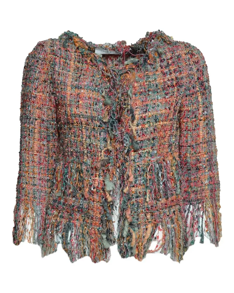 Charlott Jacke mit Fransen - Orange Orange