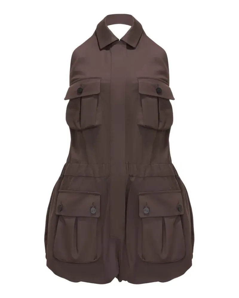 THE MANNEI collared jumpsuit - Braun Braun