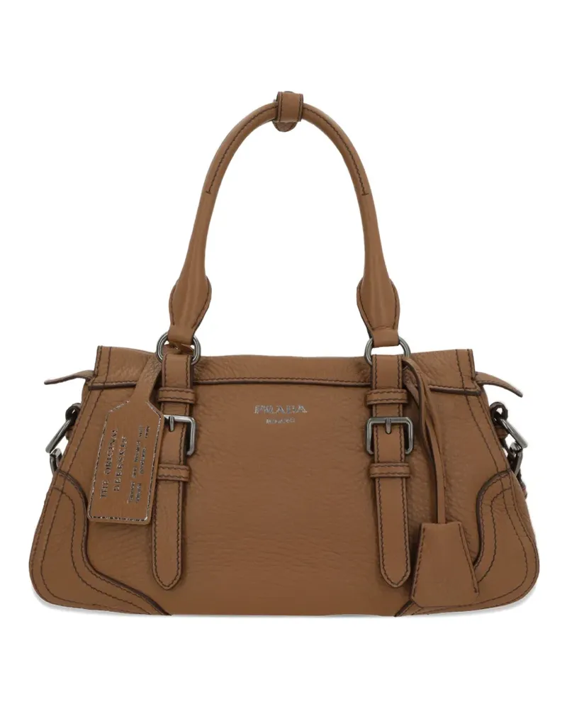 Prada buckle leather tote bag - Braun Braun