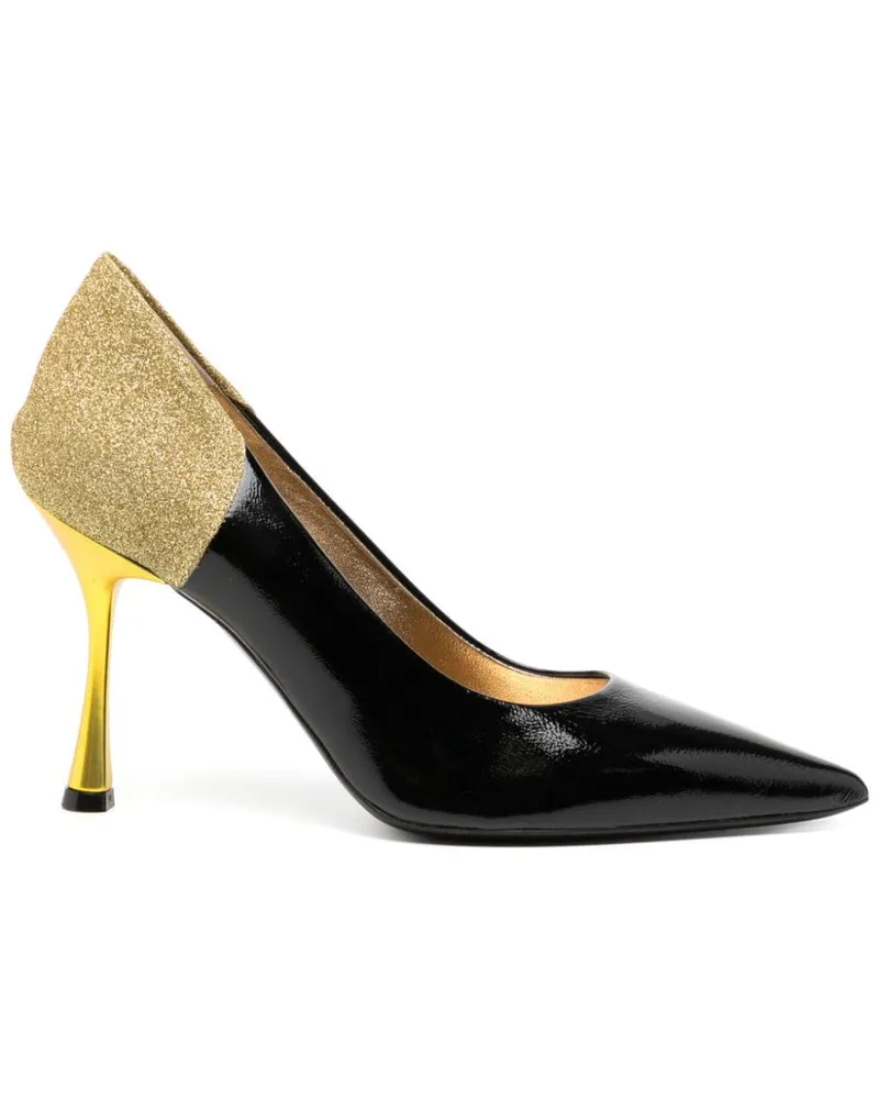 MADISON.MAISON Alena Black/Gold Pumps 65mm Schwarz