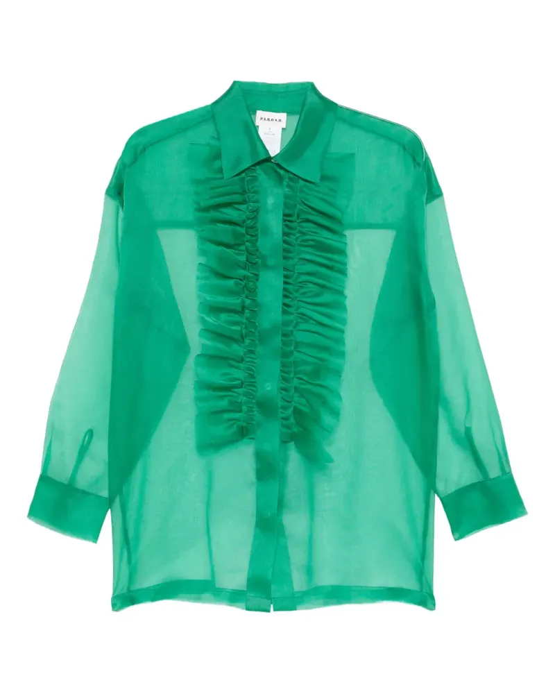 P.A.R.O.S.H. P.A.R.O H. Shake Hemd - Grün Grün