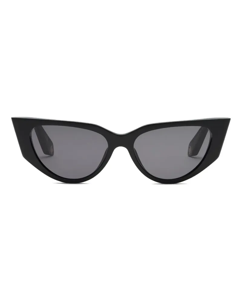 Roberto Cavalli Sonnenbrille mit Cat-Eye-Gestell - Schwarz Schwarz