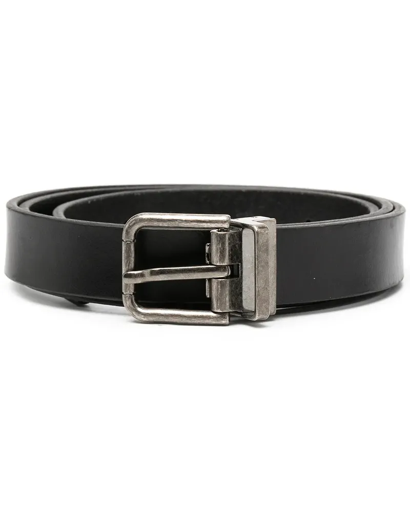 Dolce & Gabbana Gürtel mit eckiger Schnalle - Schwarz Schwarz