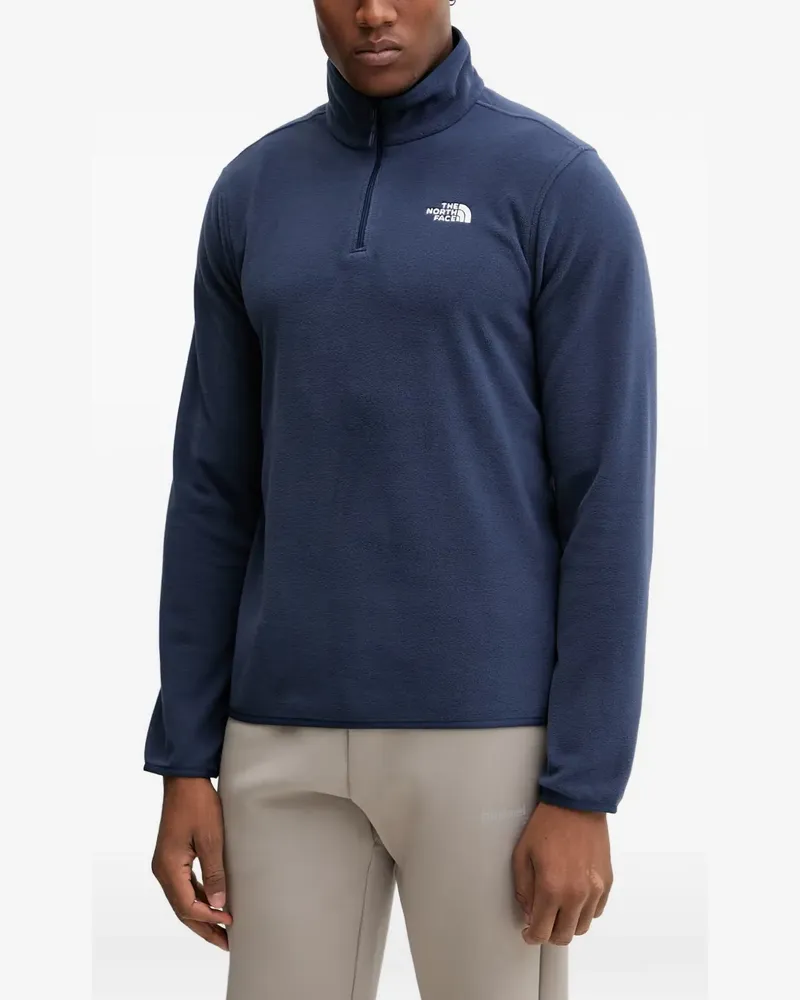 The North Face Fleecepullover mit kurzem Reißverschluss - Blau Blau
