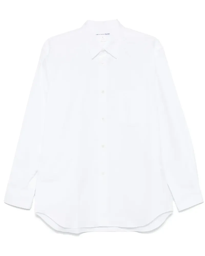 Comme des Garçons Hemd aus Popeline - Weiß Weiß