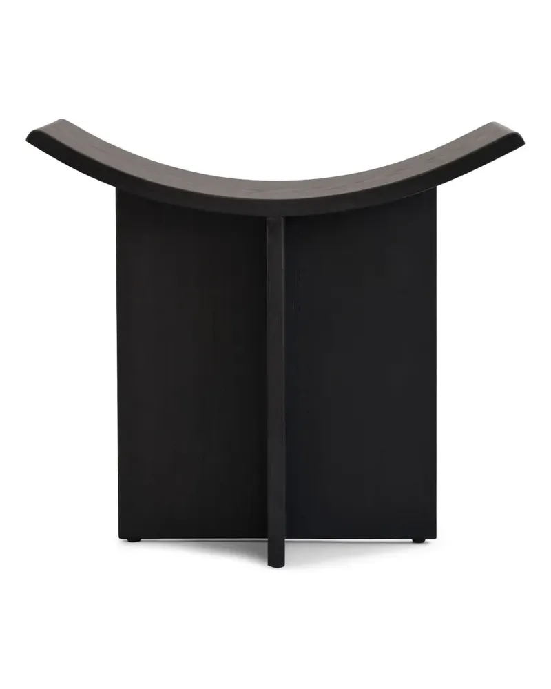 101 Copenhagen Hocker aus Eiche mit abgerundetem Sitz - Schwarz Schwarz