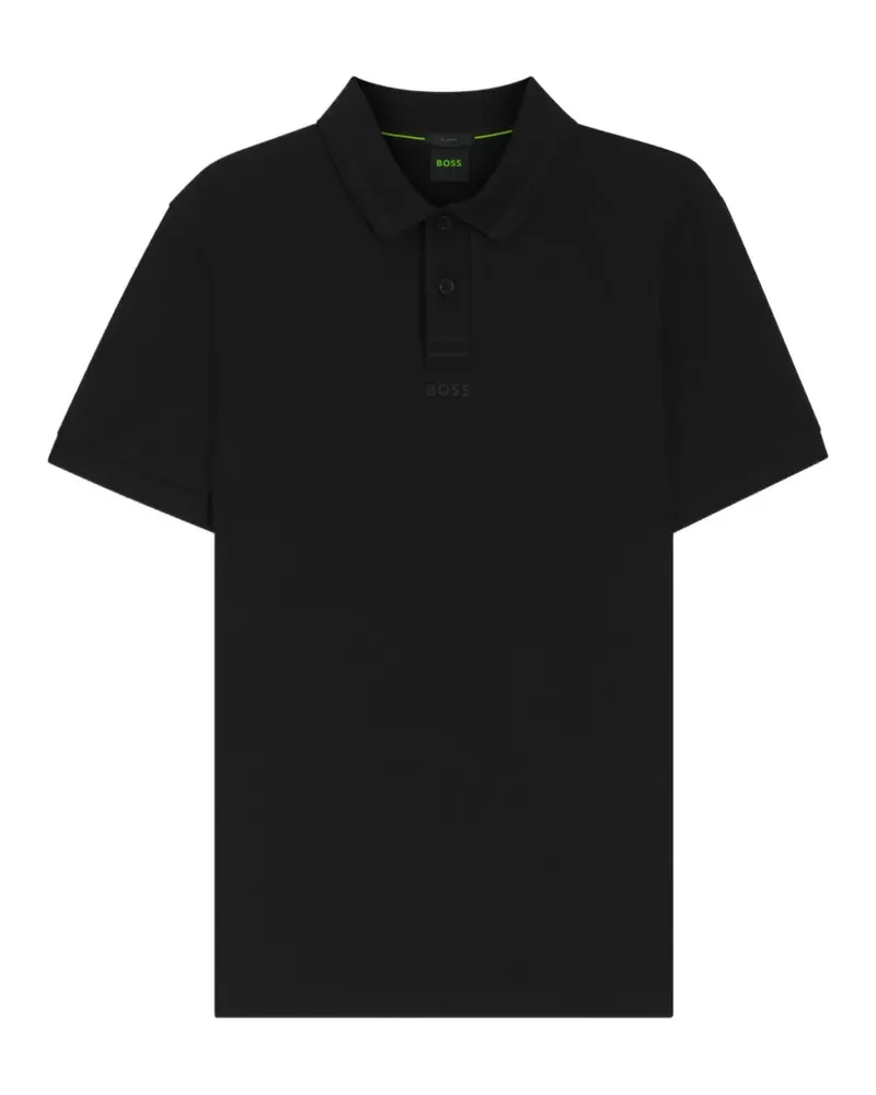 HUGO BOSS Poloshirt mit Logo - Schwarz Schwarz