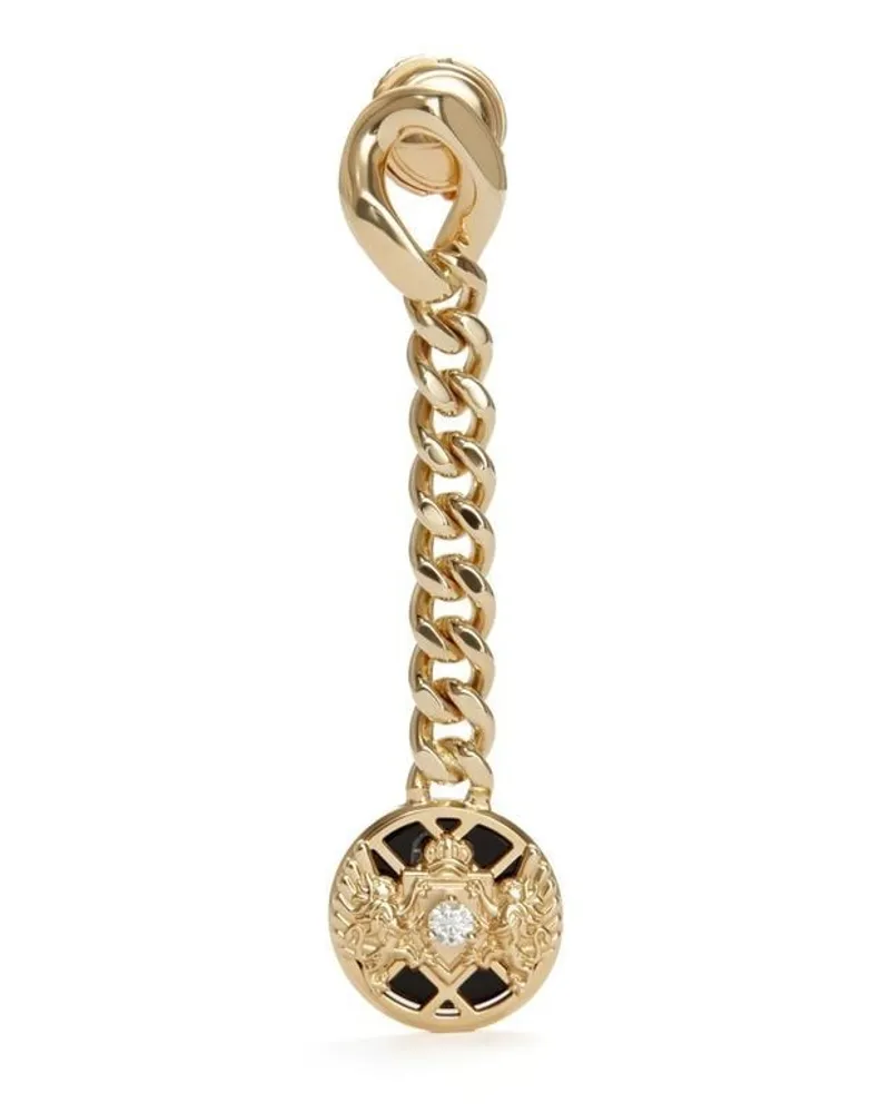 Balmain 18kt Gelbgoldohrring mit Diamanten Gold