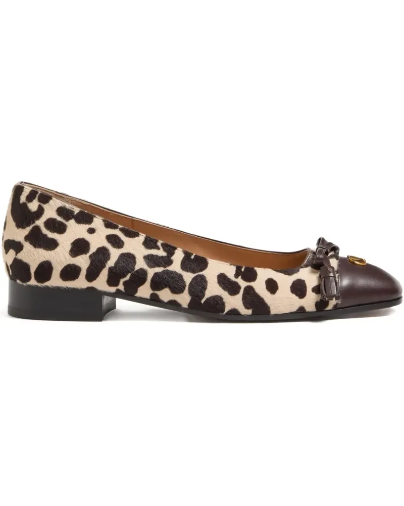 Valentino Garavani Ballerinas mit Leoparden-Print - Nude Nude