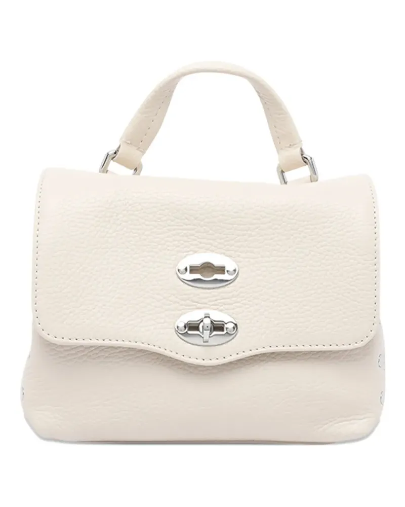 Zanellato Postina Handtasche mit Klappe - Weiß Weiß