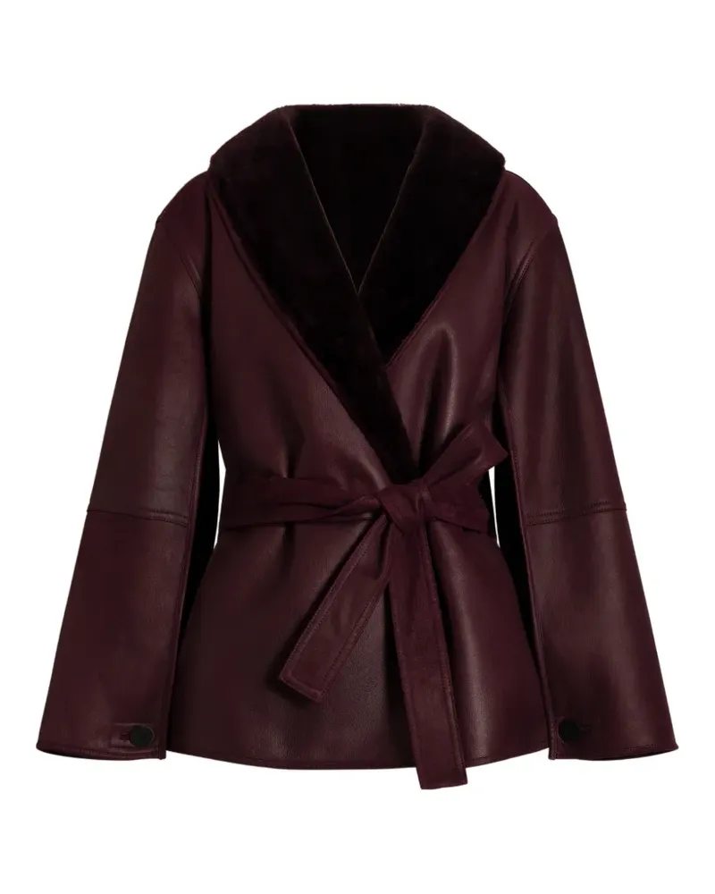 Alberta Ferretti Mantel mit Schalkragen - Violett Violett