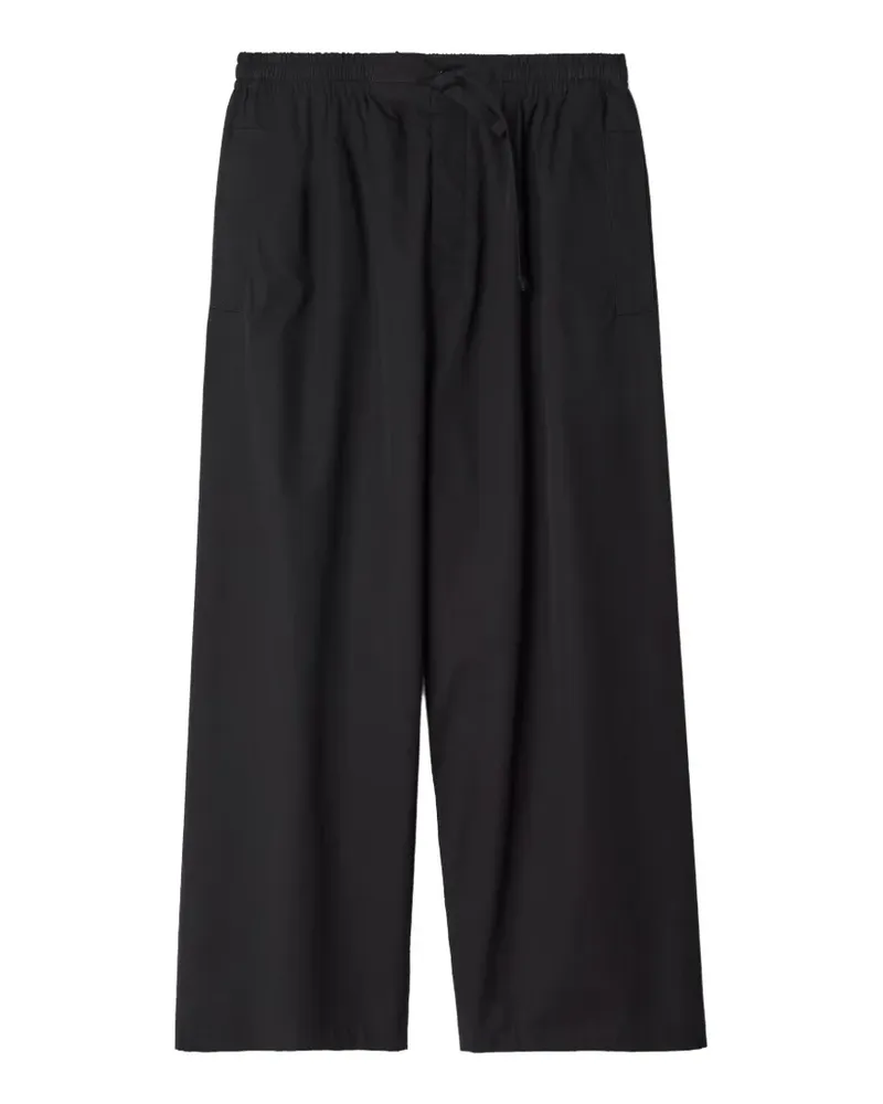 Christophe Lemaire Pyjama-Hose aus leichtem Baumwoll-Twill - Schwarz Schwarz