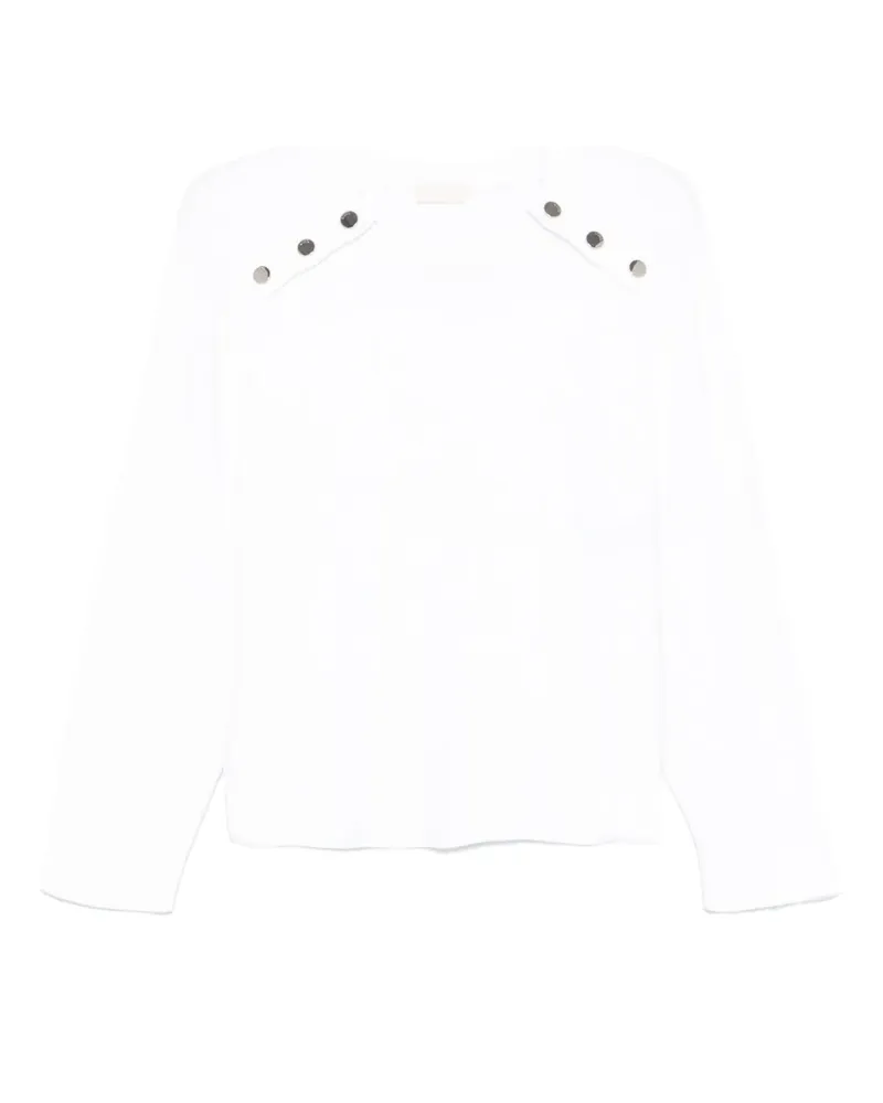 Liu Jo Klassisches Langarmshirt - Weiß Weiß