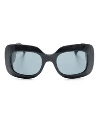 Gucci Sonnenbrille mit Oversized-Gestell Schwarz