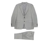 pinstripe single-breasted suit - Grau