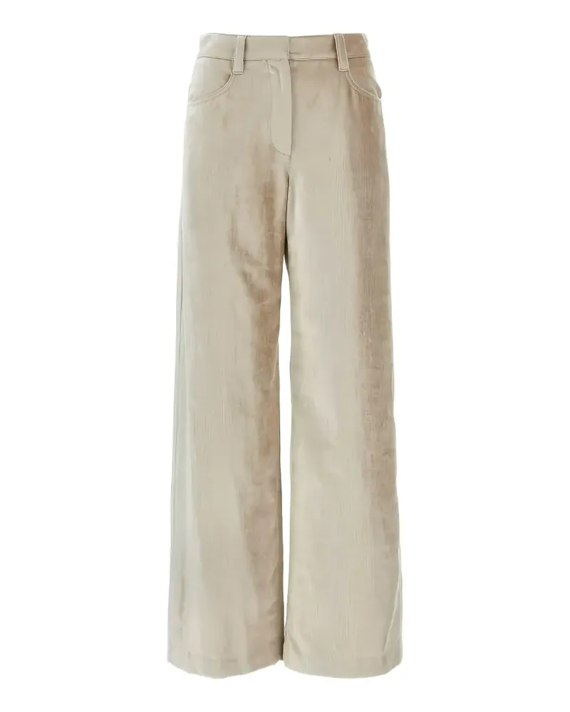 Brunello Cucinelli wide-leg trousers - Nude Nude