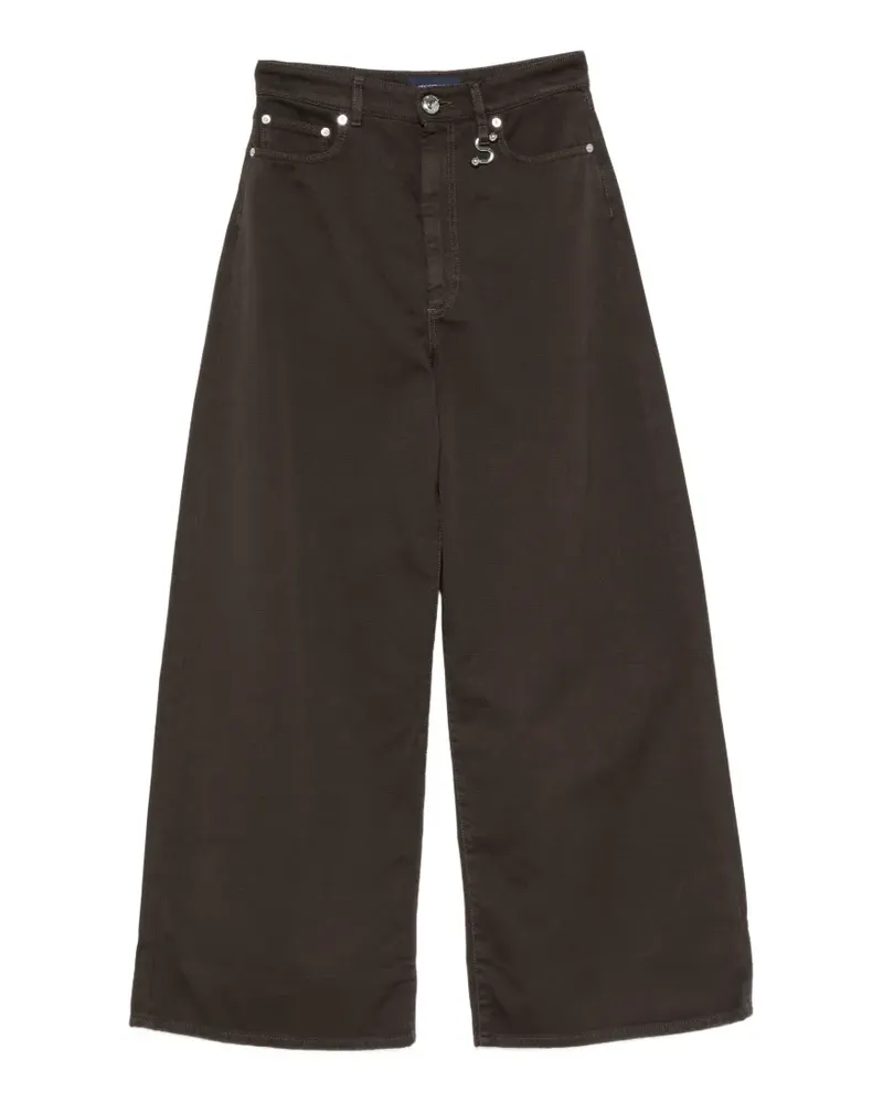 SPORTMAX S-detail wide-leg jeans - Braun Braun