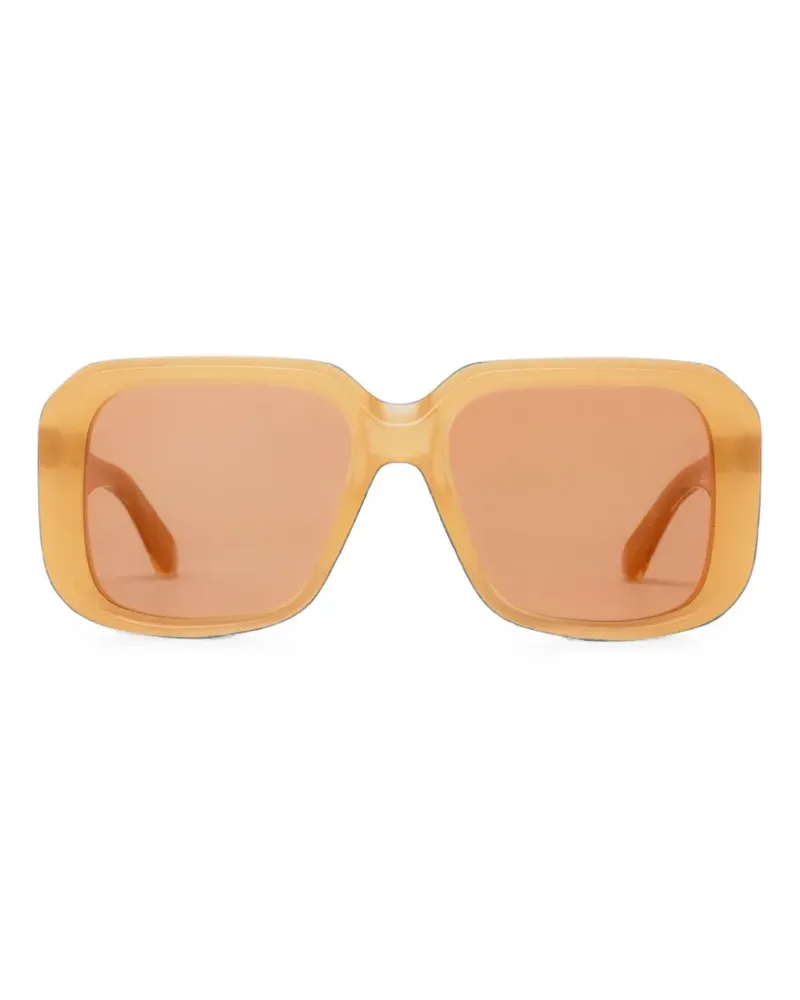 Jacques Marie Mage Pat square-frame sunglasses - Orange Orange
