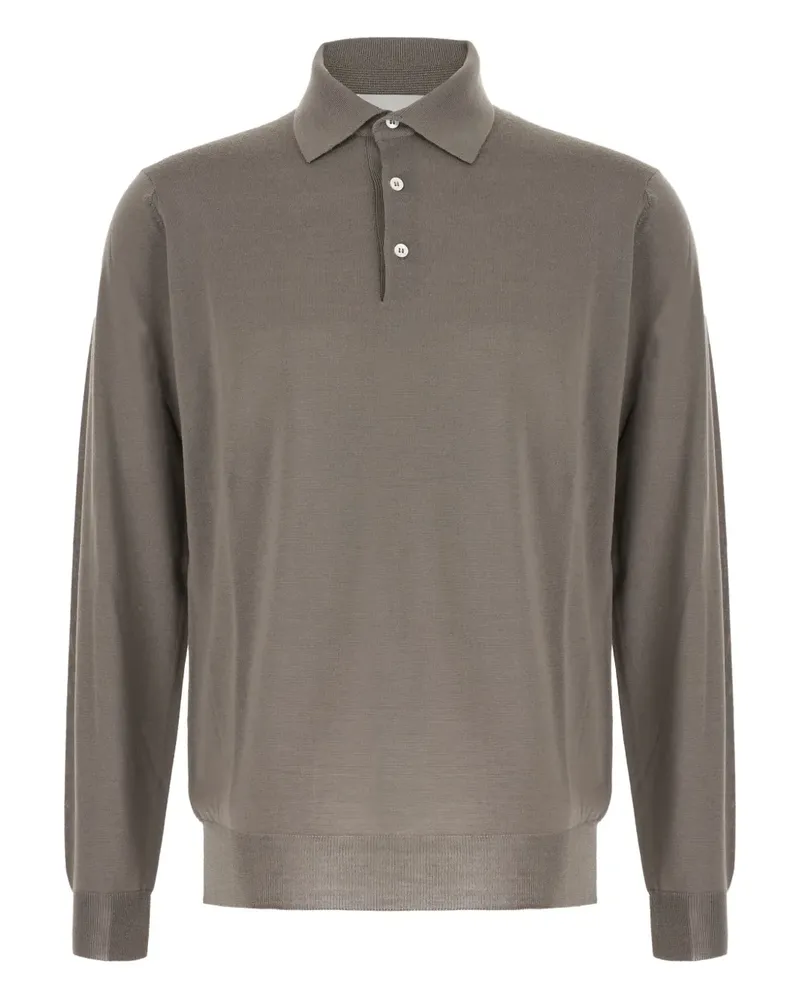 LARDINI Gestricktes Poloshirt - Nude Nude
