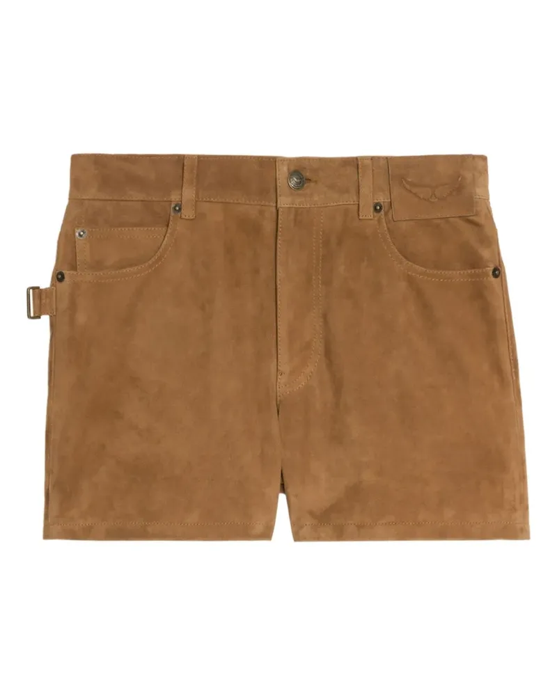 Zadig & Voltaire Shorts mit Schnallenverschluss - Braun Braun