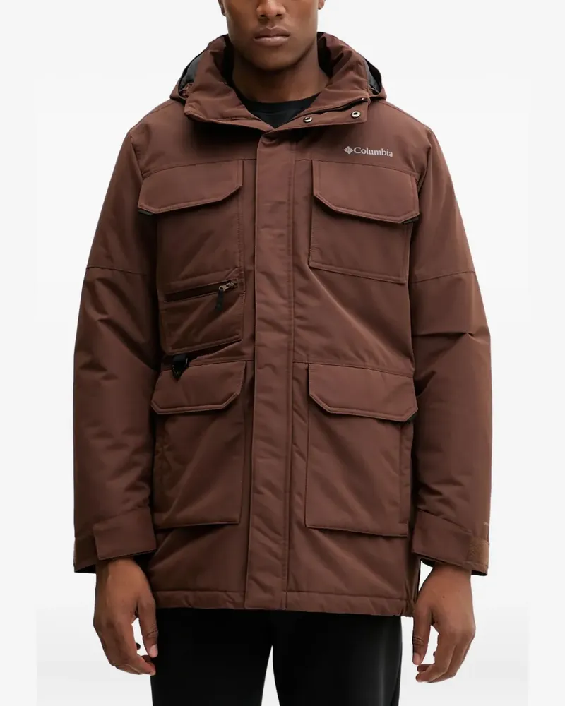 Columbia Sportswear Company logo-print flap-pockets jacket - Braun Braun
